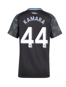 Billige Aston Villa Boubacar Kamara #44 Bortedrakt Dame 2025-26 Kortermet